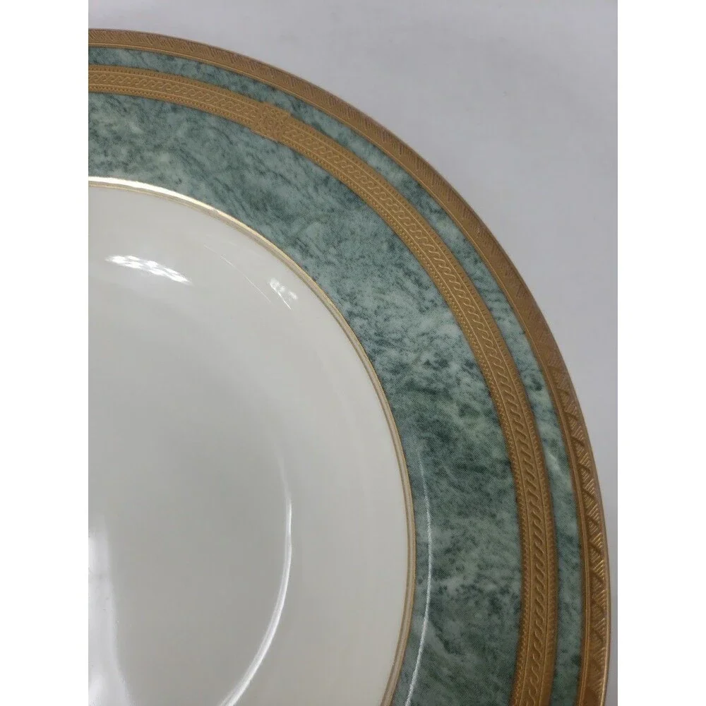 Oscar de la Renta Jade Florentine Soup Bowl Replacement L2360 Japan Fine Ivory